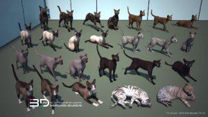 3D models of people, transport and miscellaneous objects for landscape design, set 4 (25 pcs)