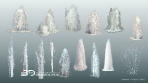 Objects and plants clipart for photomontage in landscape design (15 pcs)
