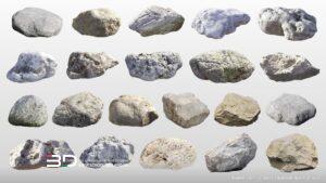 Objects and plants clipart for photomontage in landscape design (21 pcs)